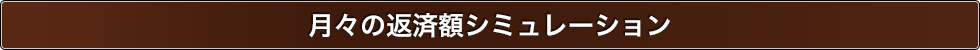 月々の返済額シミュレーション